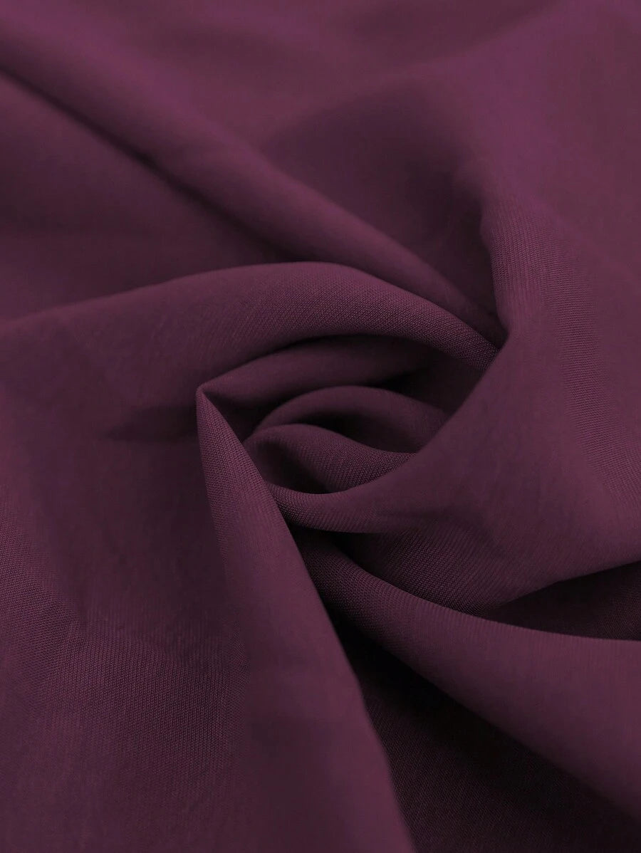 EMERY ROSE Dames lente/zomer bohemian vakantie stijl casual crossover gesmokte taille geplooide twist back ruche mouw a-lijn midi-jurk