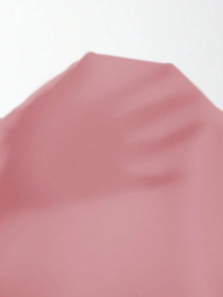 EMERY ROSE Dames lente/zomer bohemian vakantie stijl casual crossover gesmokte taille geplooide twist back ruche mouw a-lijn midi-jurk