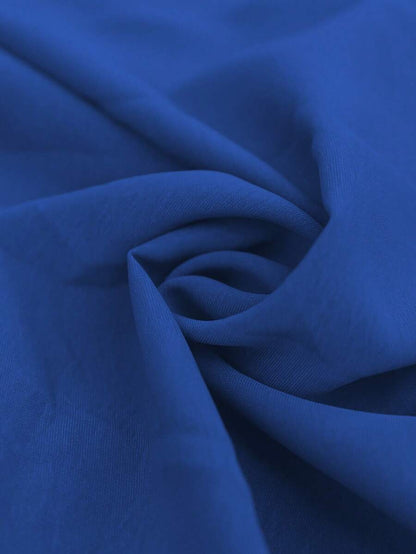 EMERY ROSE Dames lente/zomer bohemian vakantie stijl casual crossover gesmokte taille geplooide twist back ruche mouw a-lijn midi-jurk